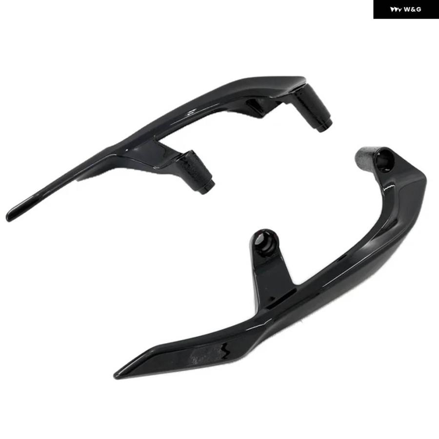 並行輸入品 ABS プラスチックリア ハンドルバー アームレスト オートバイ ヤマハ T-MAX 530 2008-2016 2017-2021 光沢ブラック_5