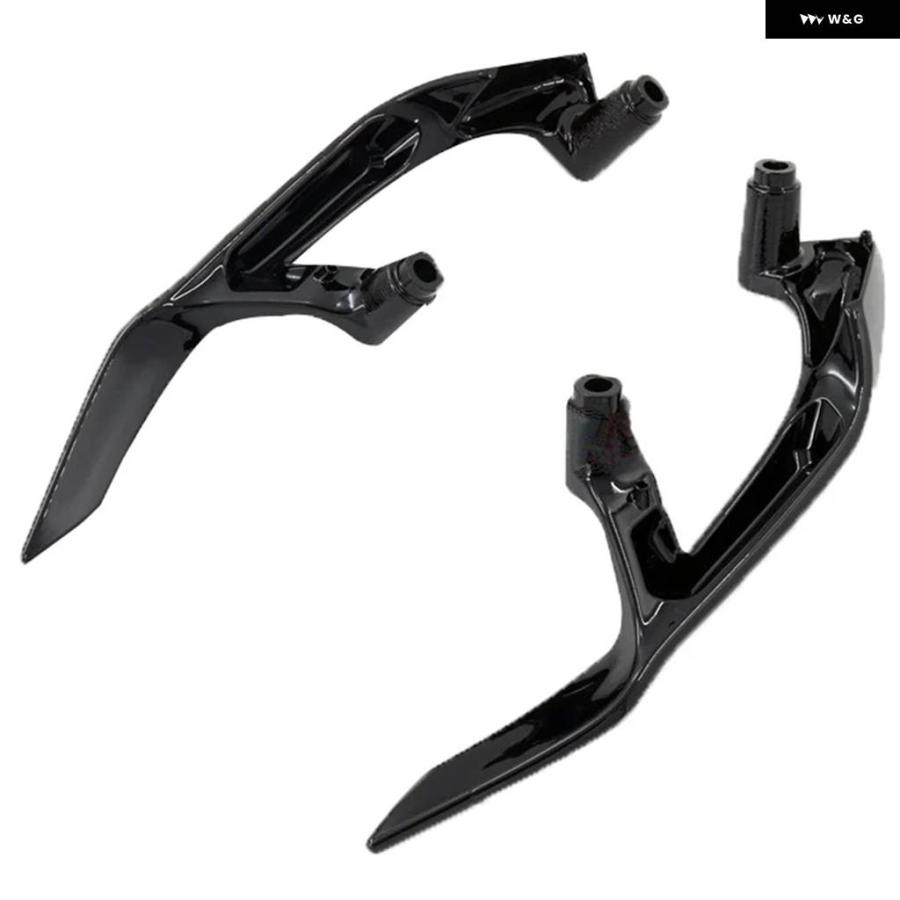 並行輸入品 ABS プラスチックリア ハンドルバー アームレスト オートバイ ヤマハ T-MAX 530 2008-2016 2017-2021 光沢ブラック_6
