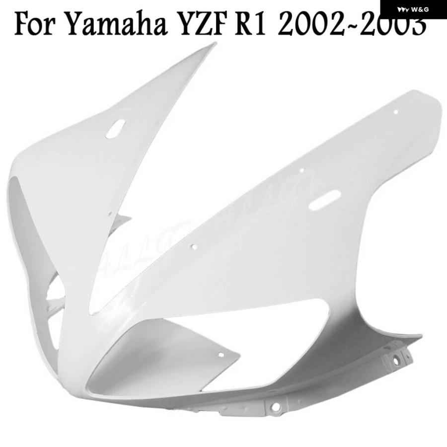 並行輸入品 オートバイ 未塗装 アッパーフロントカウル ノーズ フェアリング ヤマハ YZF-R1 1998-2005 2006 2007 - 10 2011-14_9