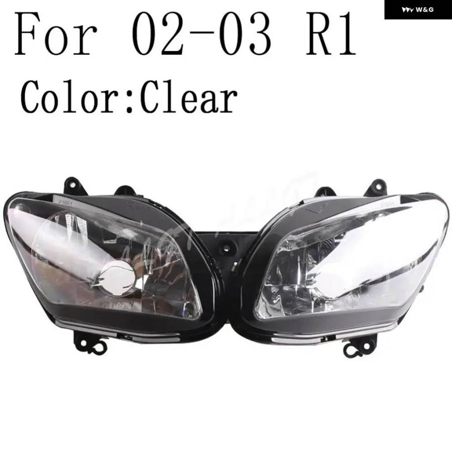 並行輸入品 ヤマハ R1 1998-2014 オートバイ フロント ヘッドランプ ヘッドライト アセンブリの画像