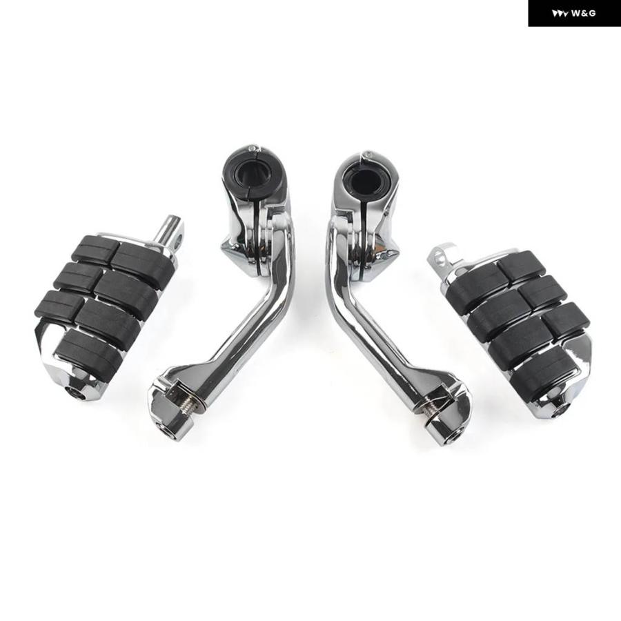 並行輸入品 1ペア オートバイ 1-1/4インチ エンジン ガード ロングアングル フットペグ マウント ハーレー ダビッドソン アイアン 1200 ダイナ_7