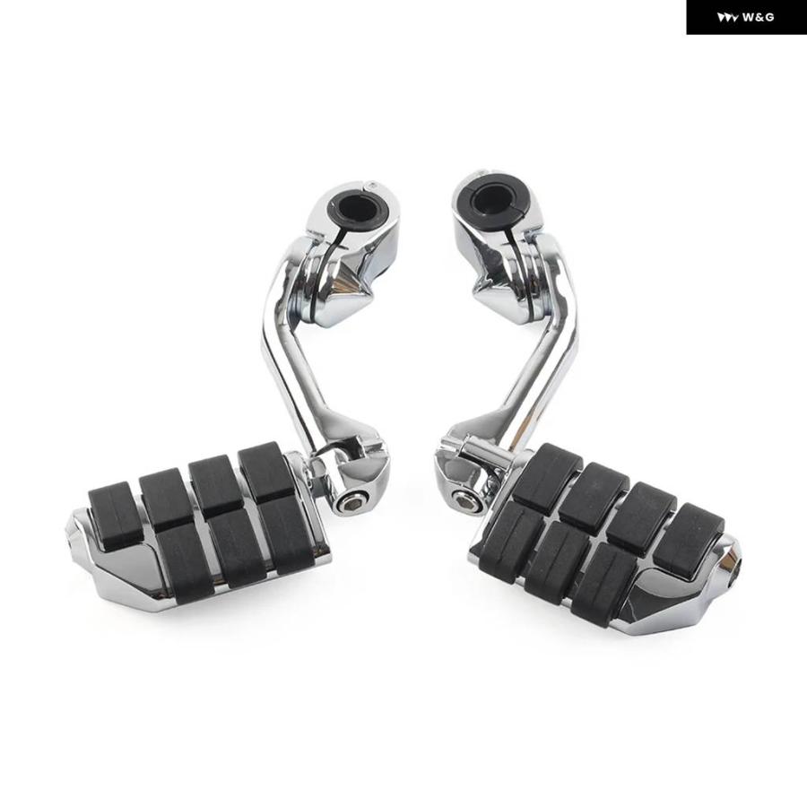 並行輸入品 1ペア オートバイ 1-1/4インチ エンジン ガード ロングアングル フットペグ マウント ハーレー ダビッドソン アイアン 1200 ダイナ_8