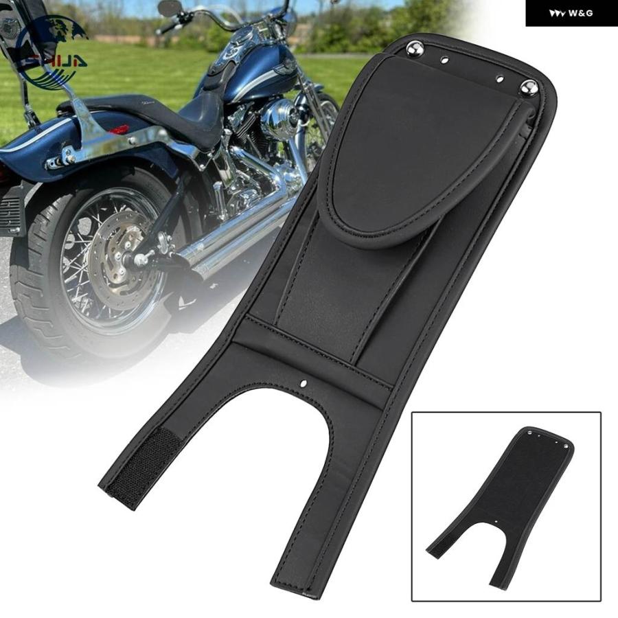 並行輸入品 オートバイ タンクビブ パネル パッド ポーチ付き ハーレー ナイトトレイン FXSTB ヘリテージ ソフテイル FLST FLSTC ファットボーイ FLSTFの画像