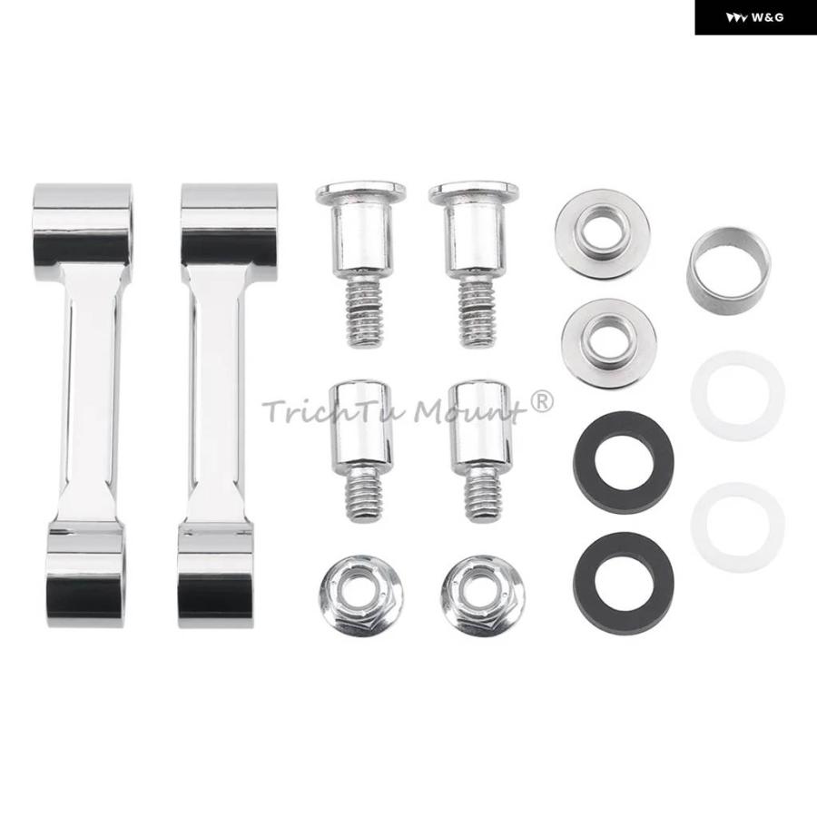 バイク用クロームフェンダー 取り付け金具付き 並行輸入品 オートバイ フロントフェンダー マウント キット クローム