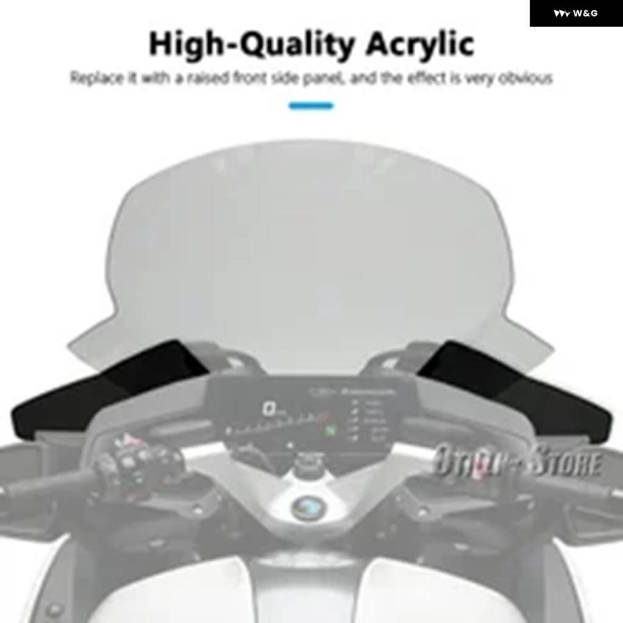 並行輸入品 BMW R 1250 RT R1250RT R1250RT 2021-23 バイク サイド ウインドスクリーン ハンドシールド 防風シールド ウインドデフレクター | ブランド登録なし | 07