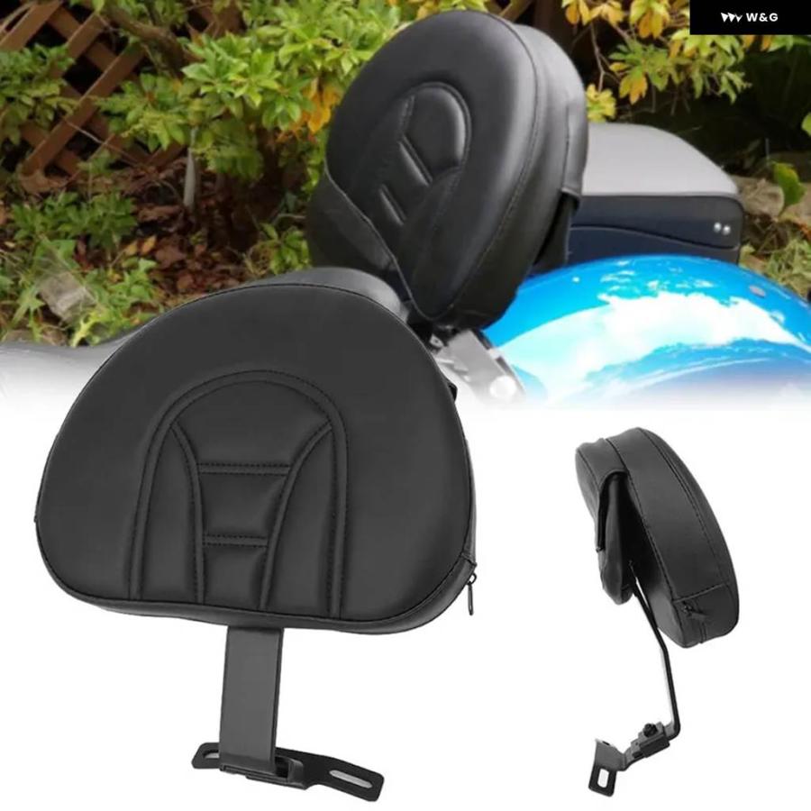 並行輸入品 オートバイ バックレスト ハーレー ファットボーイ ヘリテージ ソフテイル 2007-2019 ブラック プラグイン ドライバーバックレストキット_1