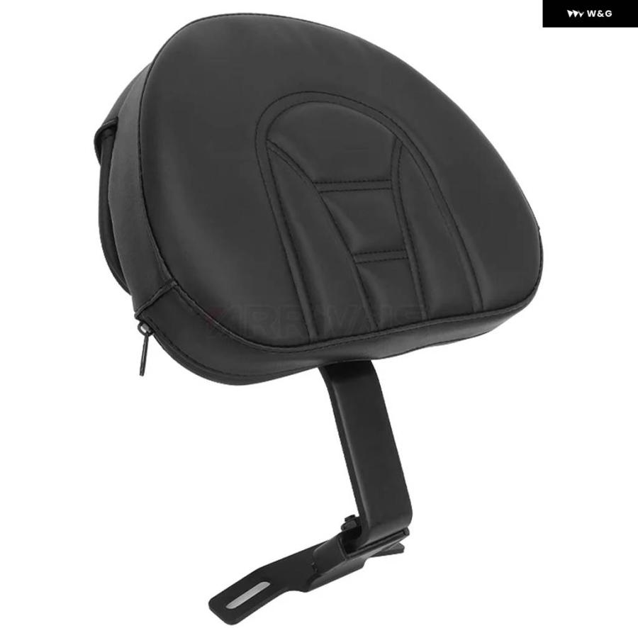 並行輸入品 オートバイ バックレスト ハーレー ファットボーイ ヘリテージ ソフテイル 2007-2019 ブラック プラグイン ドライバーバックレストキット_2