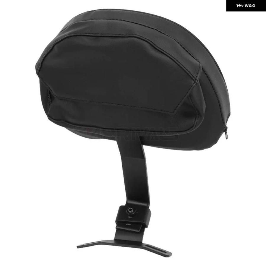 並行輸入品 オートバイ バックレスト ハーレー ファットボーイ ヘリテージ ソフテイル 2007-2019 ブラック プラグイン ドライバーバックレストキット_3
