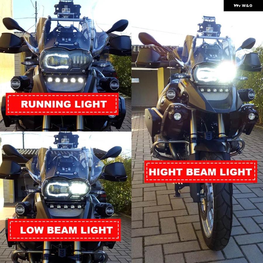 並行輸入品 バイク LED ヘッドライト BMW R1200GS 2005 - 2012