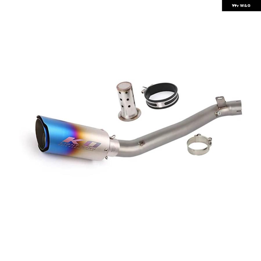 ブランド登録なし - 並行輸入品60MM スズキ GSXR1000 2009-2011 スリップオン 自動二輪車 えり巻き ミッドリンク 配管 ステンレス鋼 手当て バッフル DB殺害者付き添い人