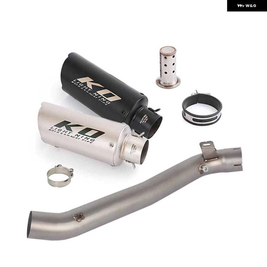 ブランド登録なし - 並行輸入品60MM スズキ GSXR1000 2009-2011 スリップオン 自動二輪車 えり巻き ミッドリンク 配管 ステンレス鋼 手当て バッフル DB殺害者付き添い人
