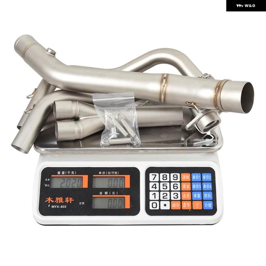 並行輸入品ヤマハ R3 2015-2025 R25 2014-2025 MT03 25 2016-2025 スリップオン排気 システム オートバイ 51MM ヘッダーリンク パイプ ステンレス_5