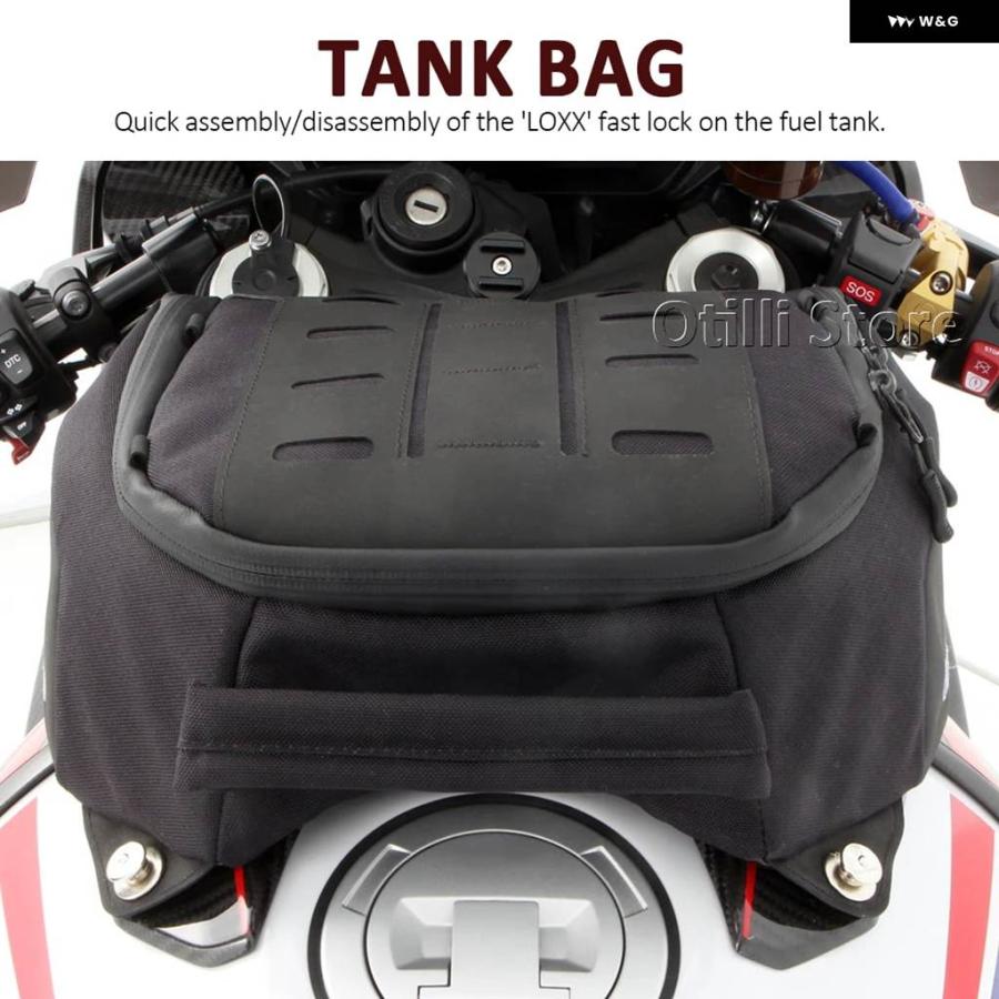 並行輸入品2019-2025 バイク アクセサリー キャリア 収納 バッグ ブラック スポーツ タンクバッグ 6.5L BMW R S1000RR S1000RR_2