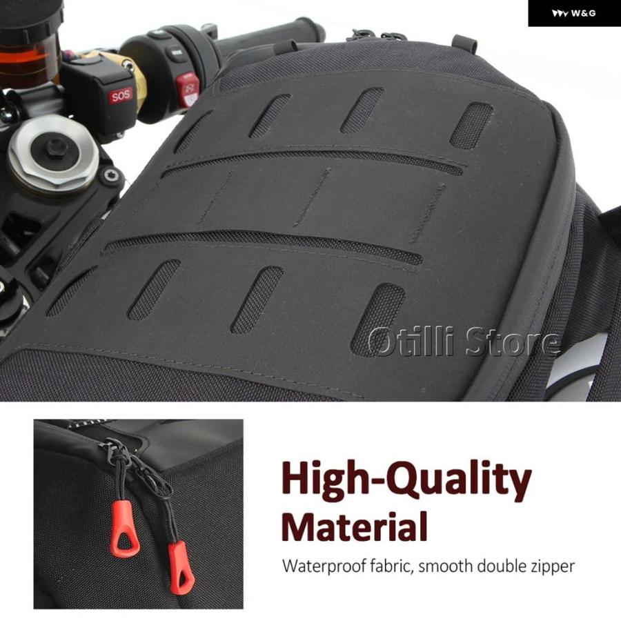 並行輸入品2019-2025 バイク アクセサリー キャリア 収納 バッグ ブラック スポーツ タンクバッグ 6.5L BMW R S1000RR S1000RR_4