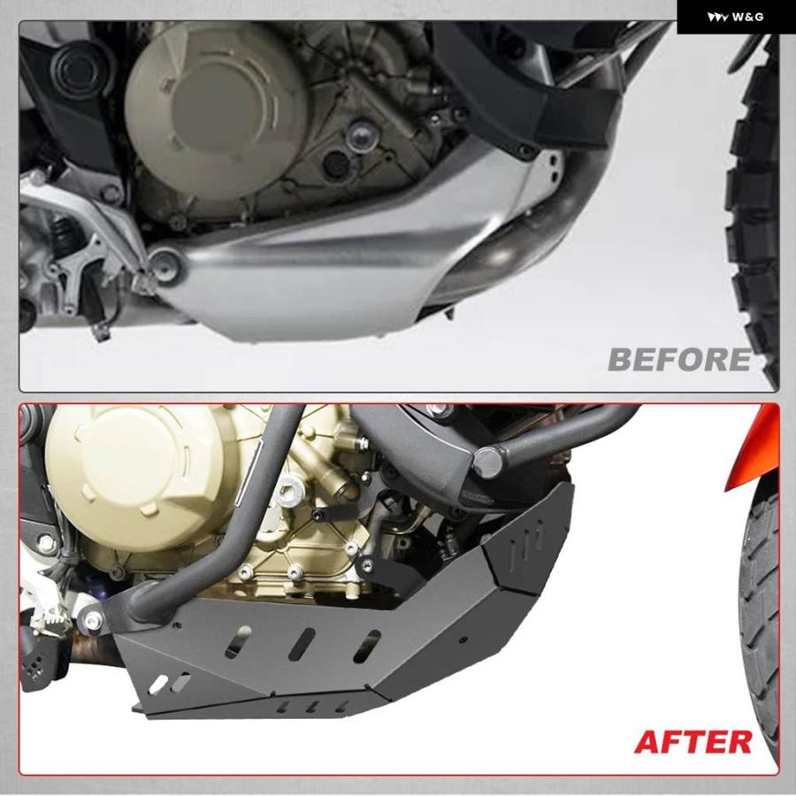 並行輸入品オートバイ スキッドプレート エンジン プロテクター ドゥカティ MULTISTRADA V4 /V4 PIKES PEAK /V4 RALLY / ガード シャーシカバー_5