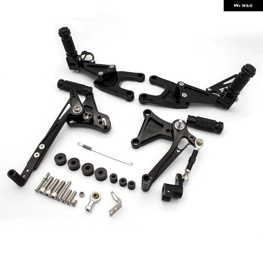 並行輸入品BENELLI TNT125 TNT135 BJ125 2016-2024 オートバイ リアセット フットレスト フットペグ CNCアルミペダル リアセットの画像