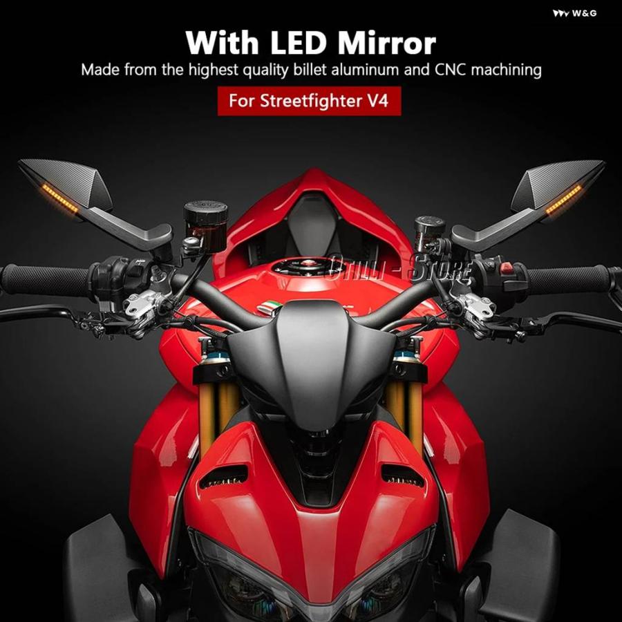 並行輸入品ドゥカティ ストリートファイター V4 用アクセサリー ブルー
