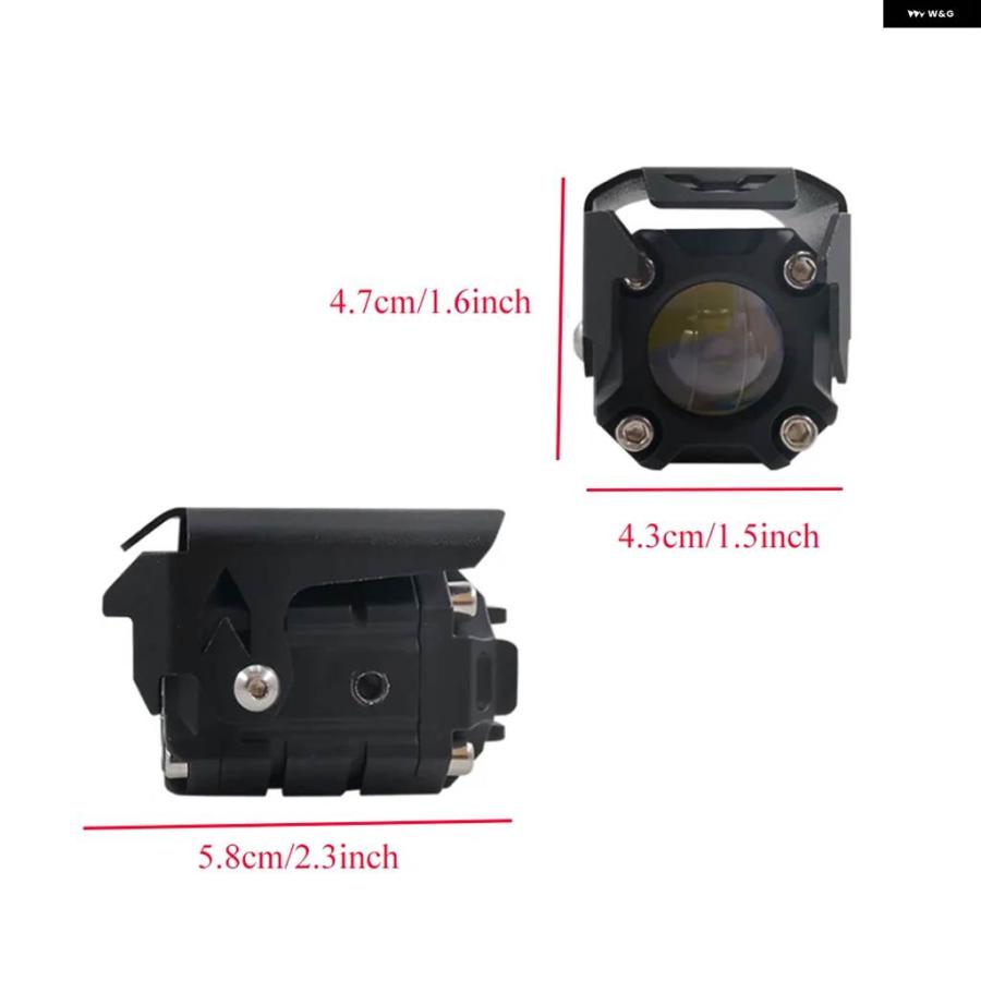 並行輸入品2個 80W 9-30V 白色光+黄色作業灯スポットライト オートバイ バイク SUV ATV 車 トラック ピックアップに_1