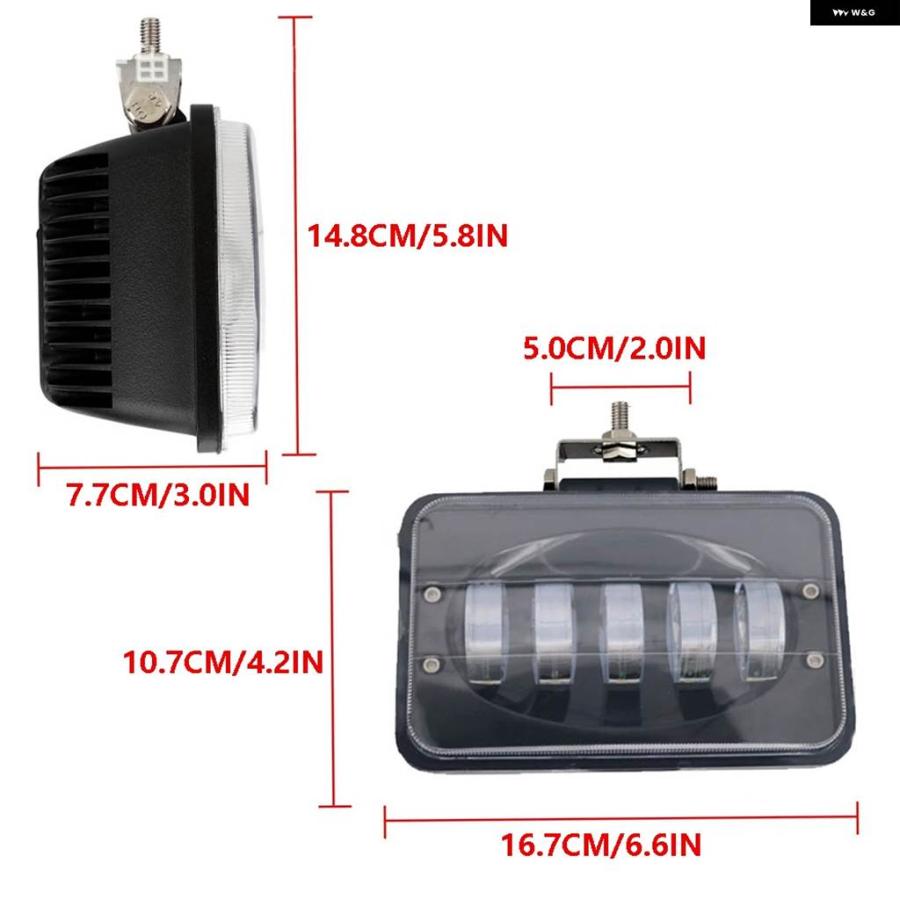 並行輸入品12V-80V 50W LED作業灯 スクエアスポットライト ヘッドライト フォグランプ 車 オートバイ バイク トラック オフロード SUV ボートの画像