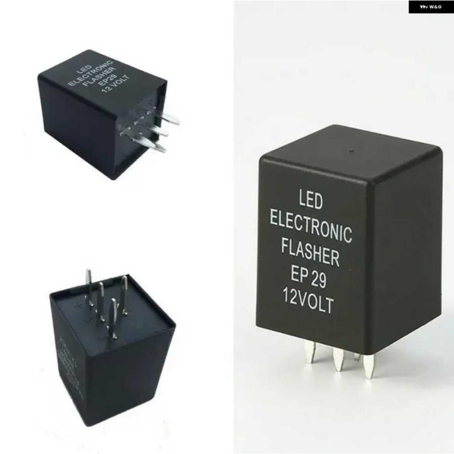 並行輸入品 2個 4ピン EP29 LEDフラッシャーデコーダー 4ピン電子リレー 車用LED SMD ウィンカーライト エラー点滅ウインカー 12V 10A ABS | ブランド登録なし | 04