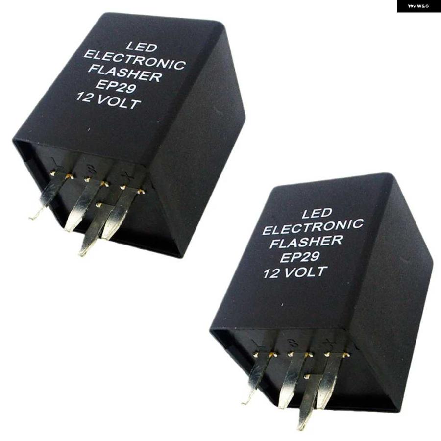 並行輸入品 2個 4ピン EP29 LEDフラッシャーデコーダー 4ピン電子リレー 車用LED SMD ウィンカーライト エラー点滅ウインカー 12V 10A ABS | ブランド登録なし | 07