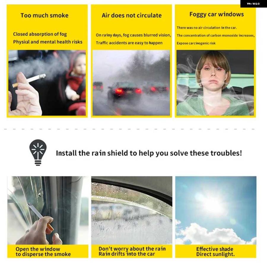 並行輸入品ダイハツ ロッキー 2019-2025 アクセサリー ウィンドウバイザー ウェザーシールド レインガード ドアバイザー ベントシェード ベントバイザー | ブランド登録なし | 03