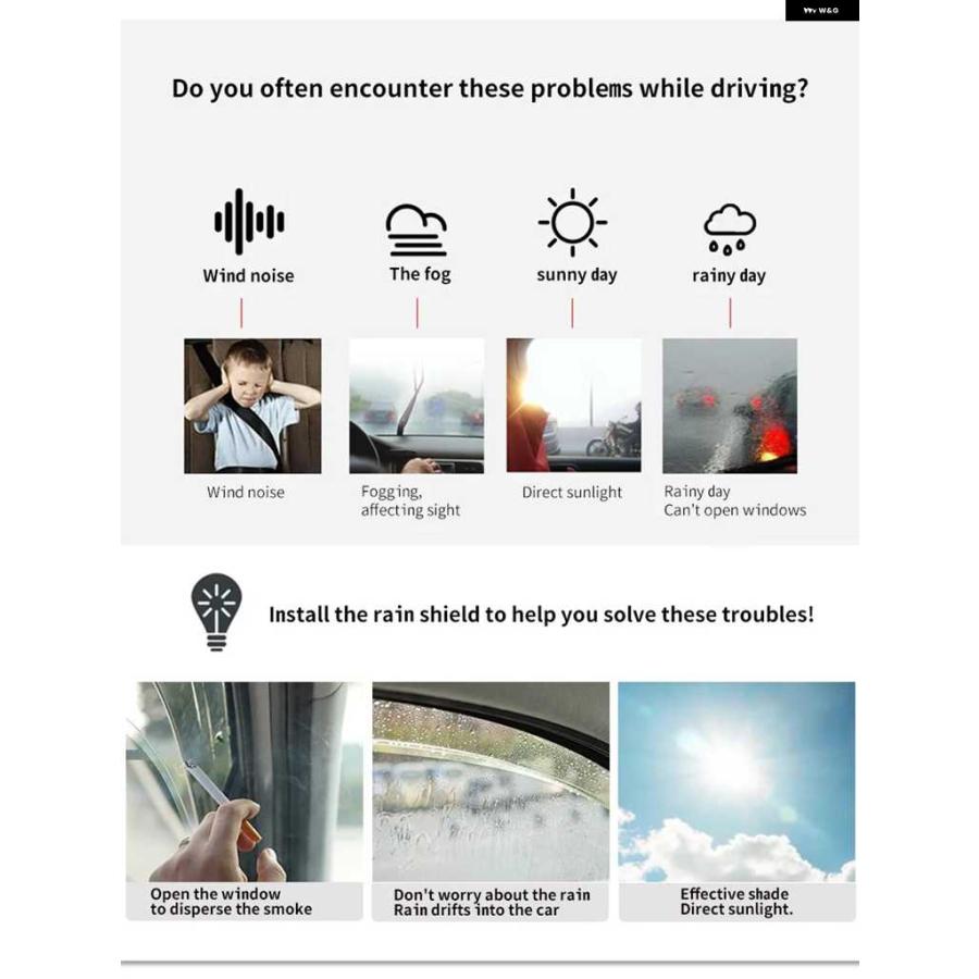 並行輸入品ダイハツ ロッキー 2019-2025 アクセサリー ウィンドウバイザー ウェザーシールド レインガード ドアバイザー ベントシェード ベントバイザー | ブランド登録なし | 06