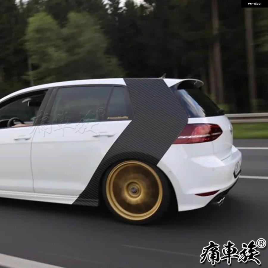 VW ゴルフ7 8p 超鏡面メッキ調 ピラーカスタム用 保護フィルム付 VW