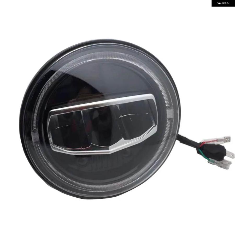 並行輸入品7インチ LED ヘッドライト ハイ/ロービーム 50W 30W ハローリング アンバー エンジェルアイ NIVA オートバイ バイク LADA オフロード 4X4 UAZ