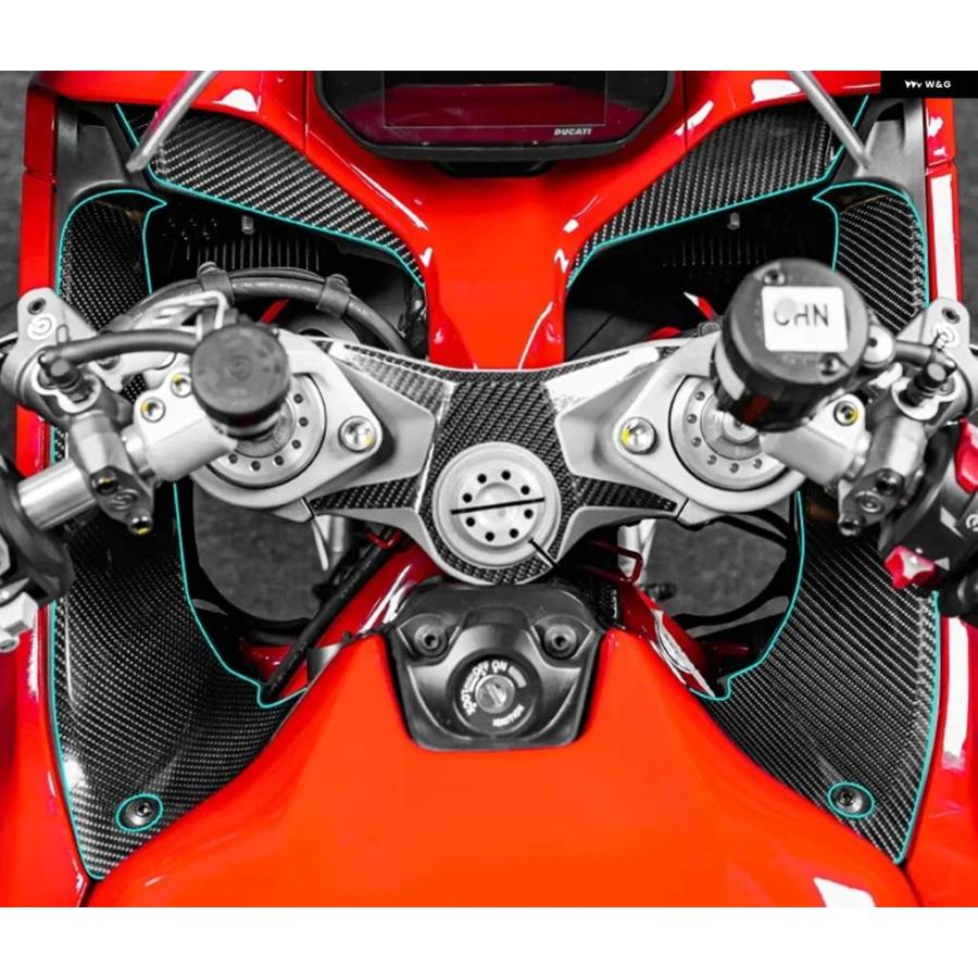 並行輸入品3Dカーボン フィルム 防水 耐摩耗性エンボス加工 ステッカー スーパースポーツ950 950SスーパースポーツS_7