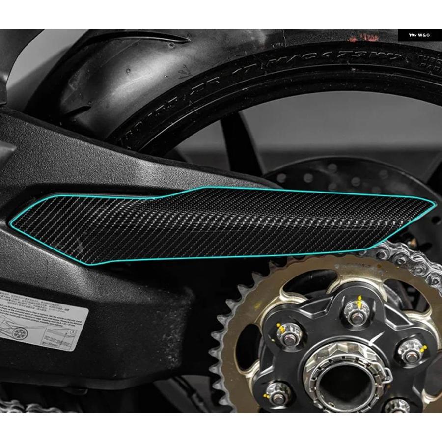 並行輸入品3Dカーボン フィルム 防水 耐摩耗性エンボス加工 ステッカー スーパースポーツ950 950SスーパースポーツS_9