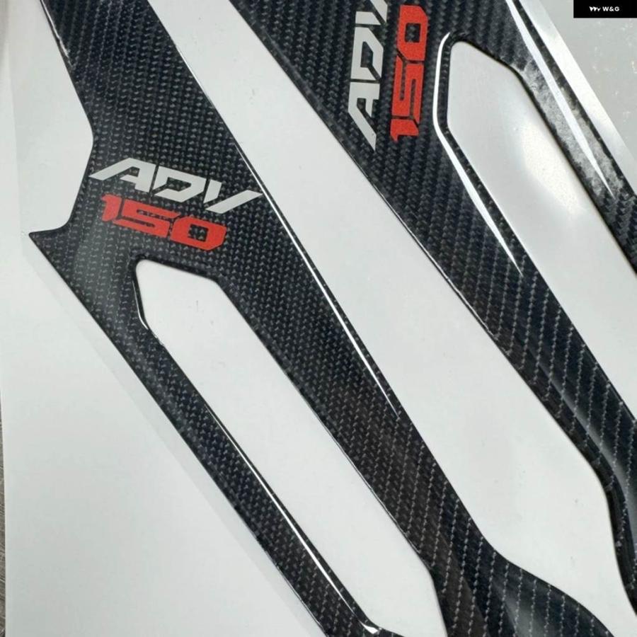 並行輸入品ホンダ ADV150 ADV 150 3Dカーボン ステッカー プロテクター 3M デカール 反射フォント フットペダルカバー ステッカー_2