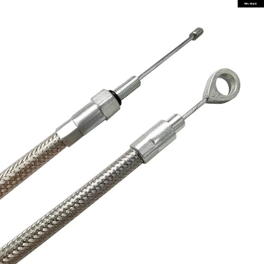 並行輸入品オートバイ アクセサリー 78-3/4インチ 200CM 編組 ステンレス クラッチ ケーブル ハーレー 95-99 FXD 93-00 FXDL FXDS 00-05 FXDWG_4