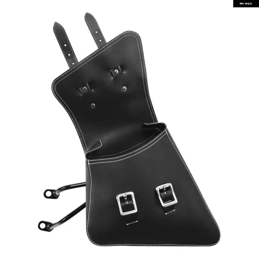 並行輸入品ブラックサドルサイドバッグ サドルバッグ ハーレー スポーツスター XL883 1200 2007-2020 バイクラゲッジバッグ_2