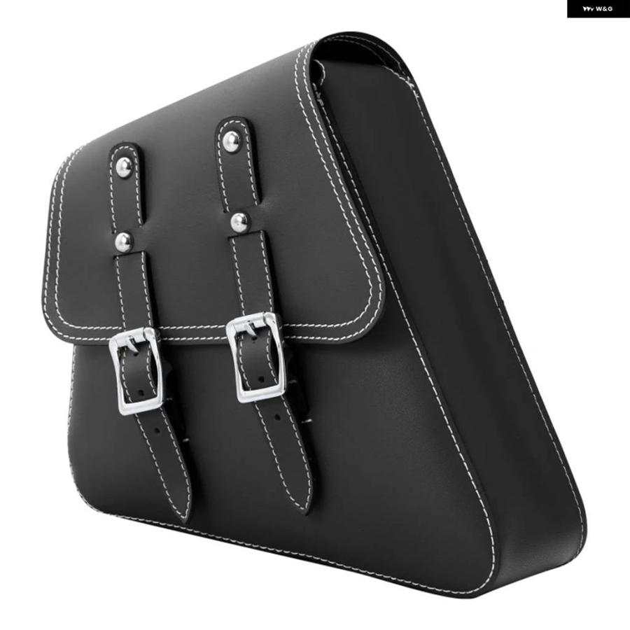 並行輸入品ブラックサドルサイドバッグ サドルバッグ ハーレー スポーツスター XL883 1200 2007-2020 バイクラゲッジバッグ_4