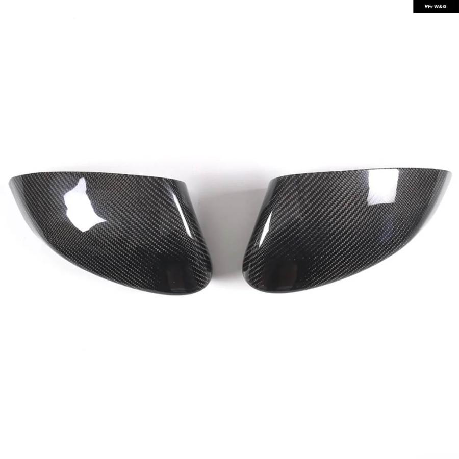並行輸入品カーボンバックミラー カバー ジャガー F-TYPE 2013-2020 ドアサイドミラー カバー トリム 外装 アクセサリー_1