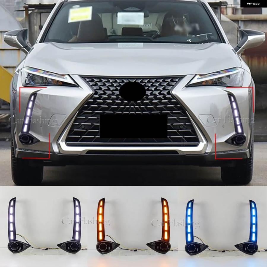 並行輸入品デイライト フォグランプ ウィンカー付き 車用LED デイ