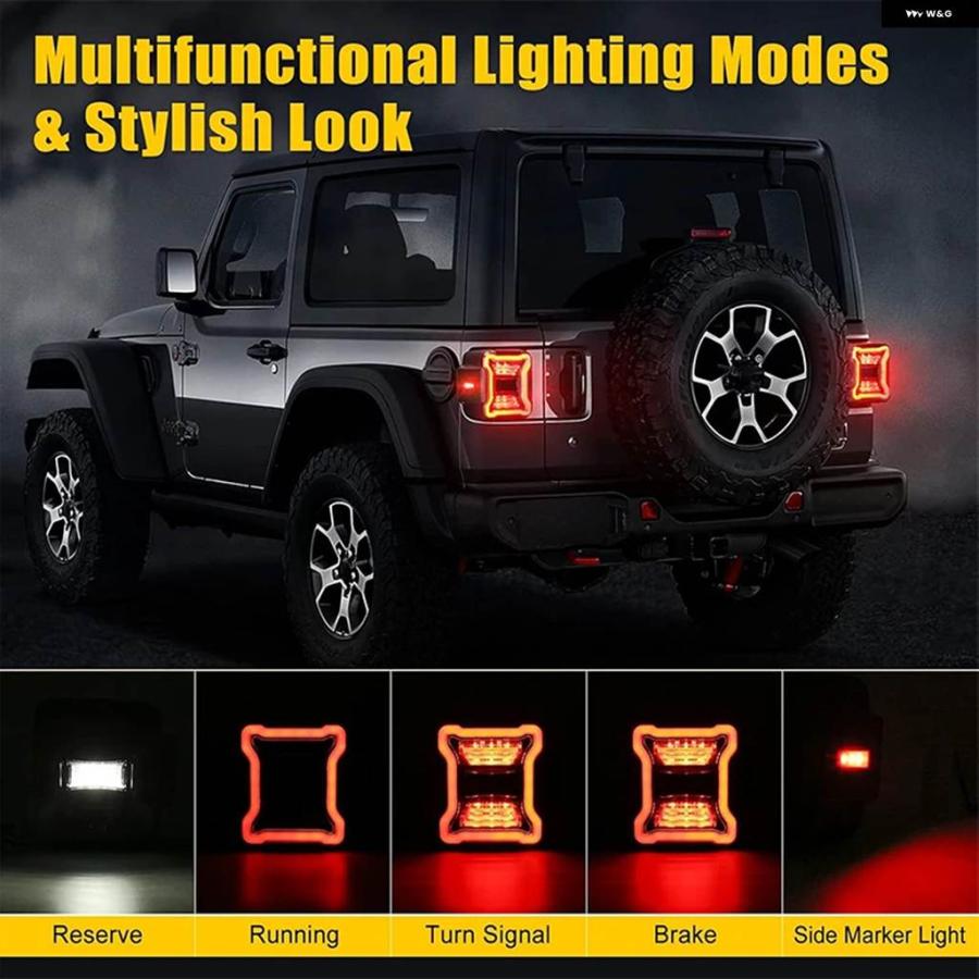 並行輸入品テールライト 交換用 JEEP WRANGLER JL アクセサリー リア