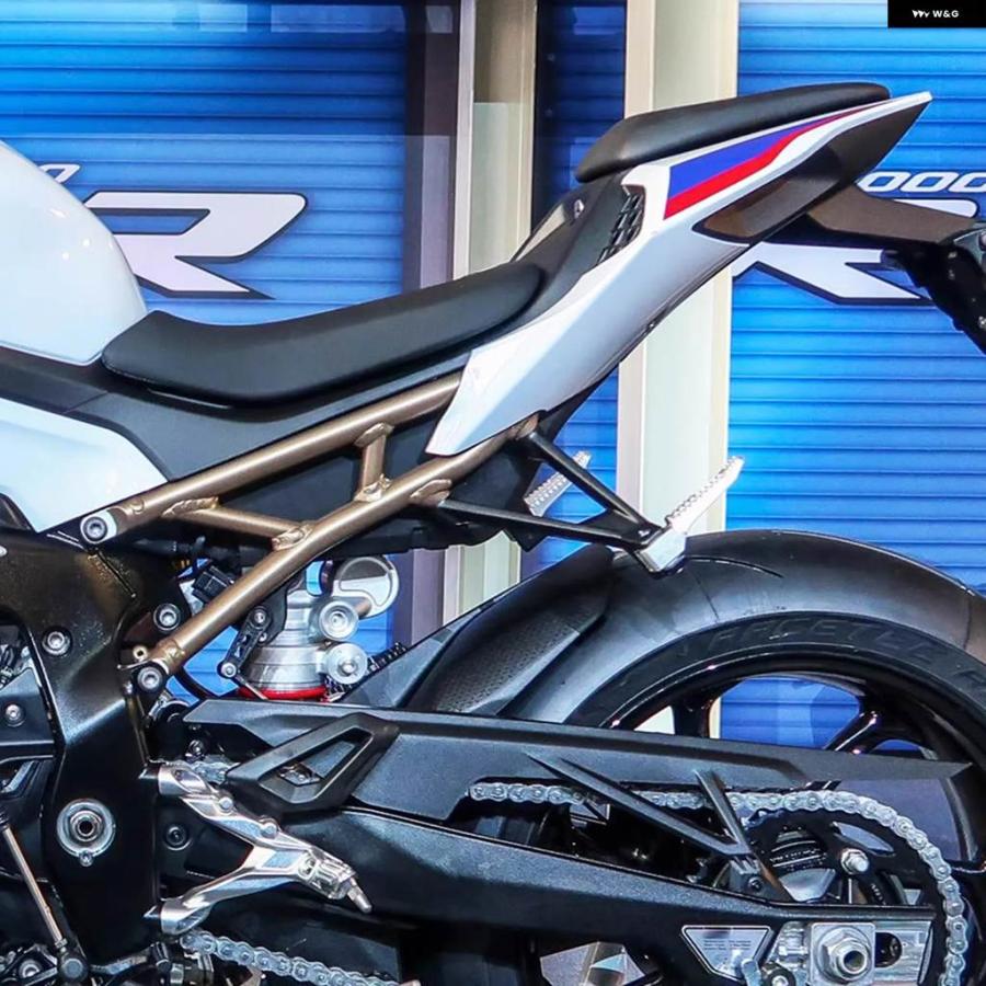 並行輸入品BMW S1000RR S1000R R RR 2009-2022 2016 オートバイ リアパッセンジャー フットレスト フットペグ レストペダル ブラケット キット_10