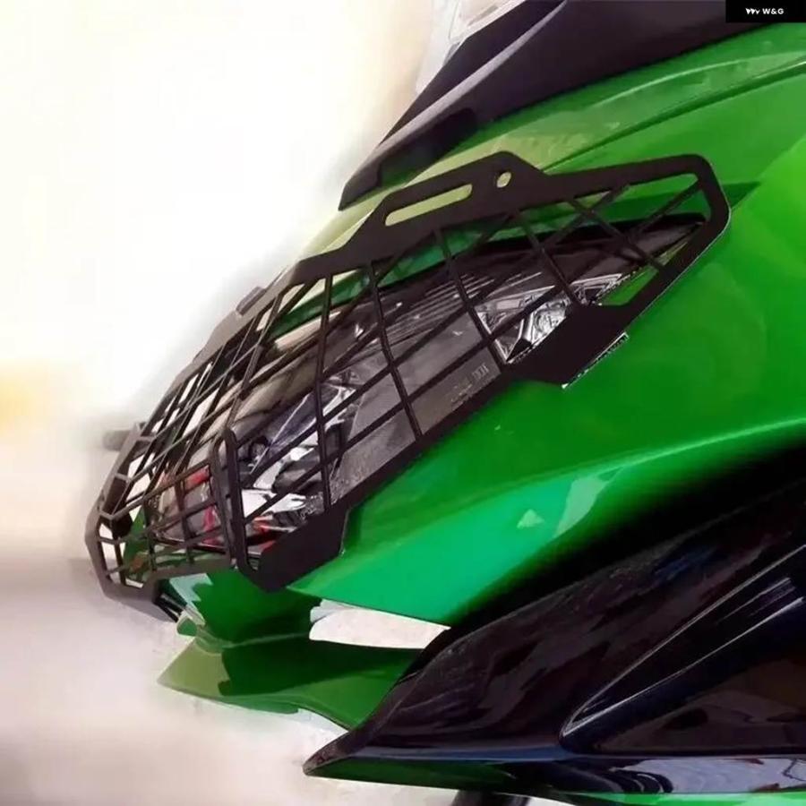 並行輸入品 カワサキ VERSYS 650 2015-2021 ヘッドランプ カバー グリル VERSYS1000 2015-2018 ヘッドライト ランプ グリル ガード_6