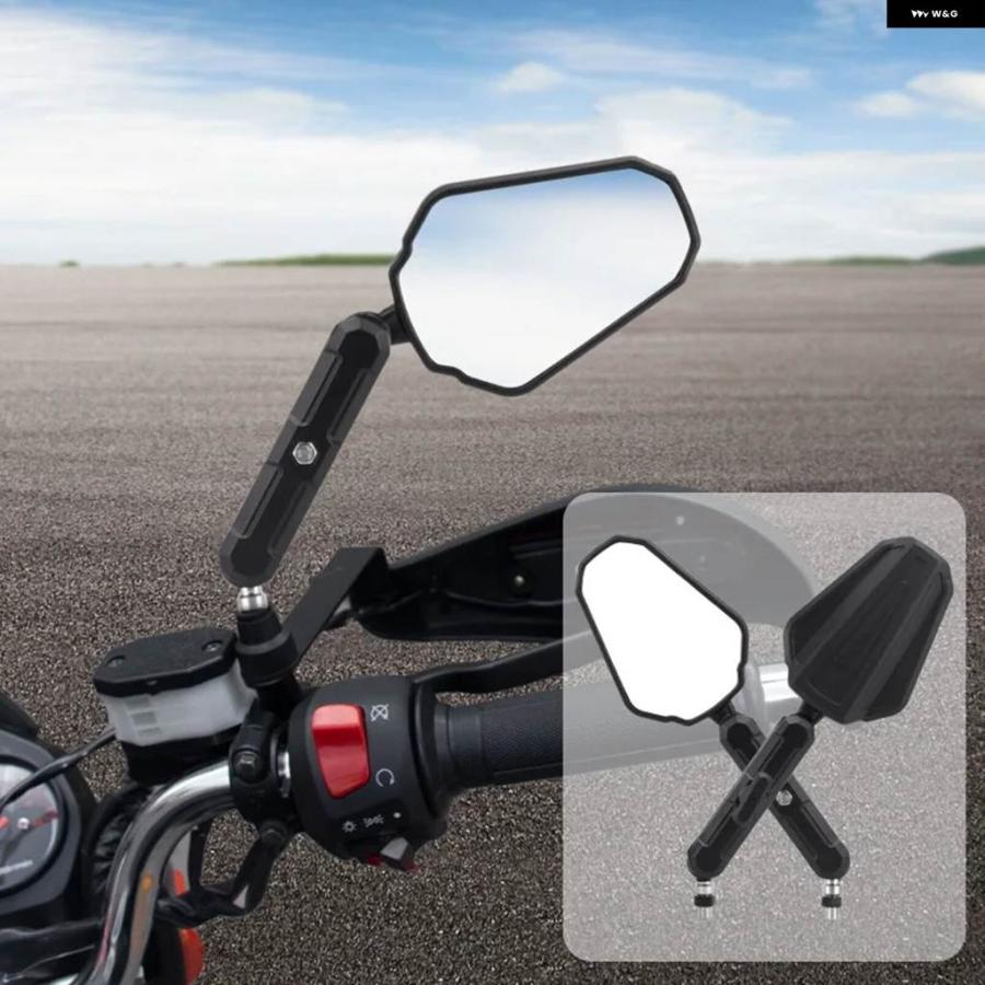 並行輸入品 折りたたみ 式 バイク ミラー オフロード ADV ワイドサイド