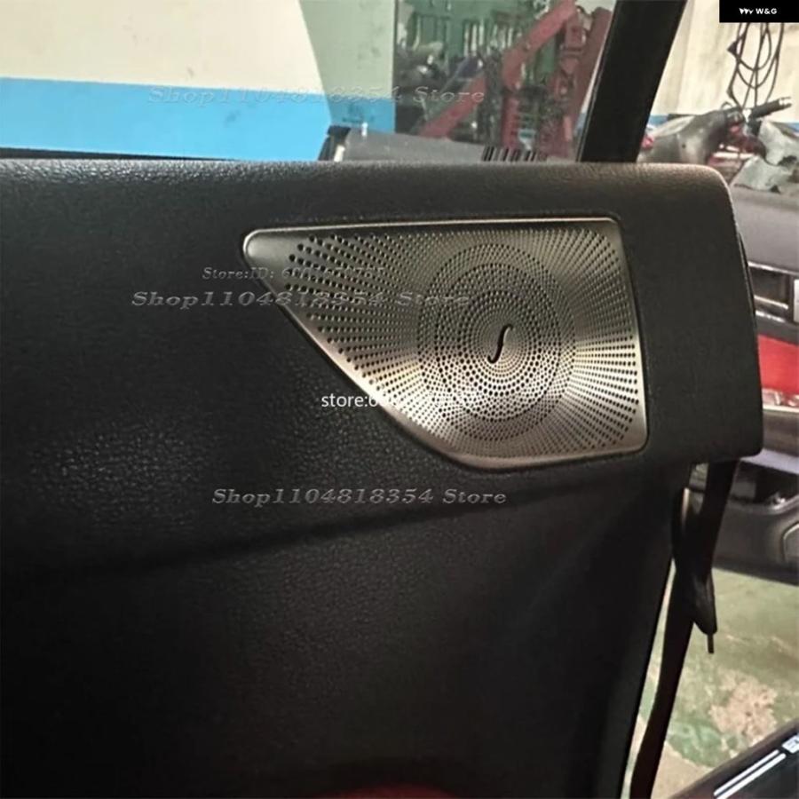 並行輸入品 メルセデス ベンツ W207 C207 E クラス クーペ カーサイドドア スピーカー ステレオ 装飾 カバー トリム 2009-2016 | ブランド登録なし | 09