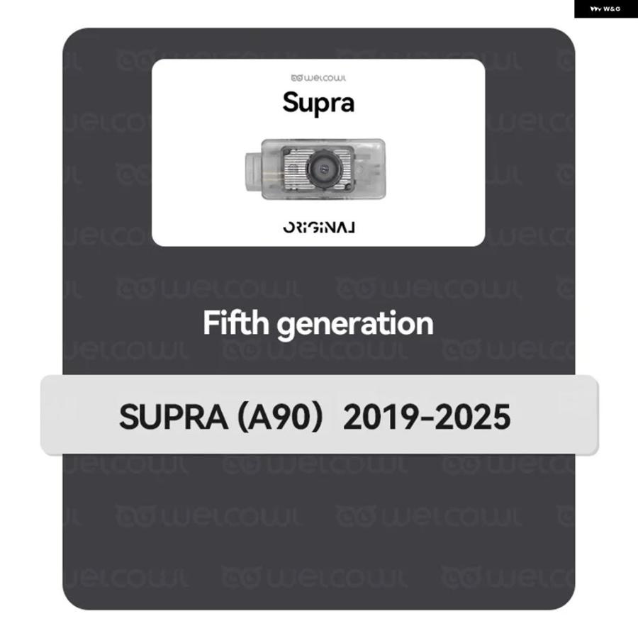並行輸入品 スープラGRスポーツ第5世代2020 2022 - 23用 LED ウェルカムライト2個セットドアランプ アイコンガラス | ブランド登録なし | 07