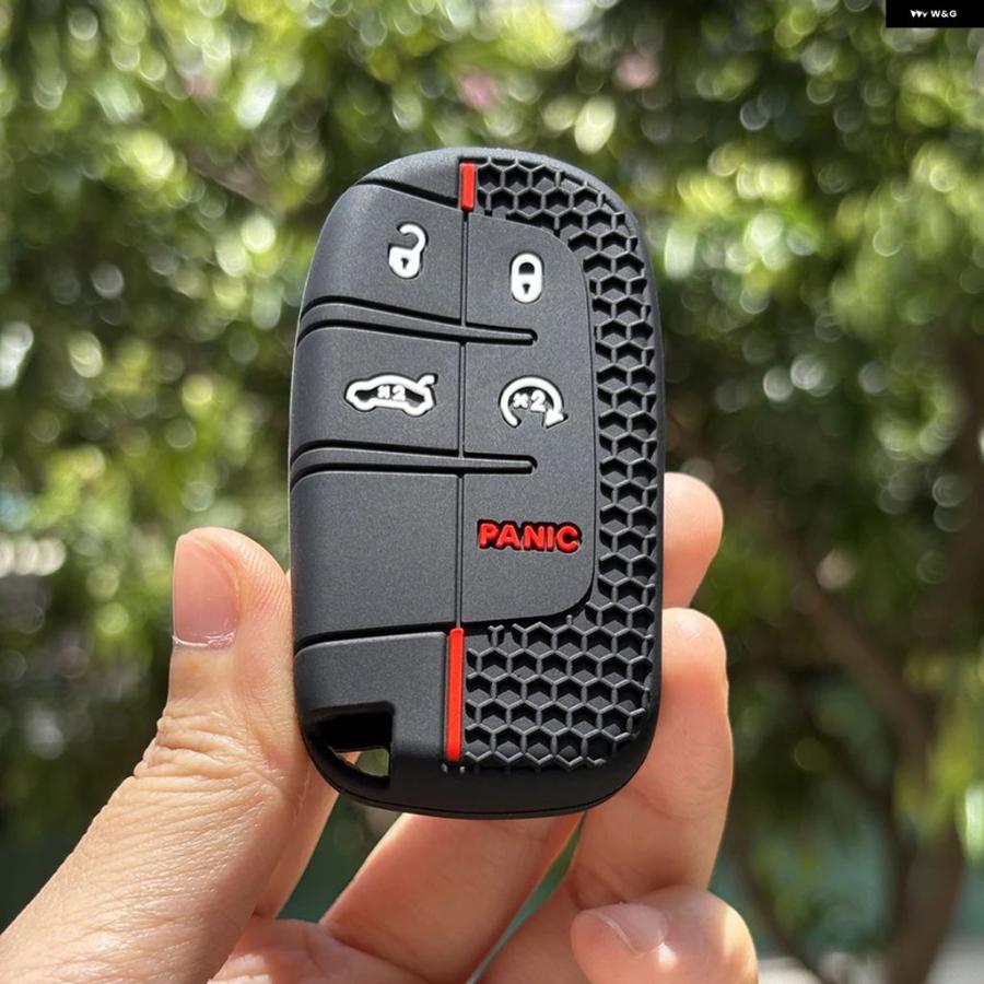 並行輸入品 ジープ ダッジ クライスラー チェロキー リミテッド グランドコンパス ジャーニー ヘルキャット 300C II キー ホルダー シリコンキー カバー | ブランド登録なし | 14