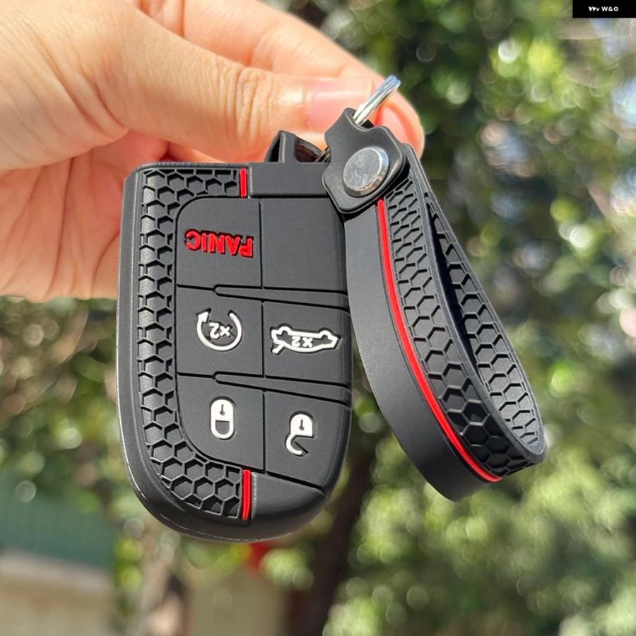 並行輸入品 ジープ ダッジ クライスラー チェロキー リミテッド グランドコンパス ジャーニー ヘルキャット 300C II キー ホルダー シリコンキー カバー | ブランド登録なし | 15