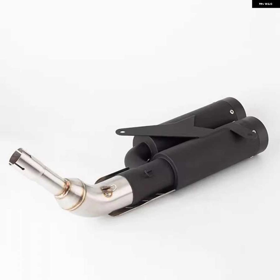 並行輸入品スリップオン VESPA GTS300 GTV 300 250 2009-2020 オートバイ バイク エキゾースト デュアルマフラー DBキラー ヒートシールド ミドルリンクの画像