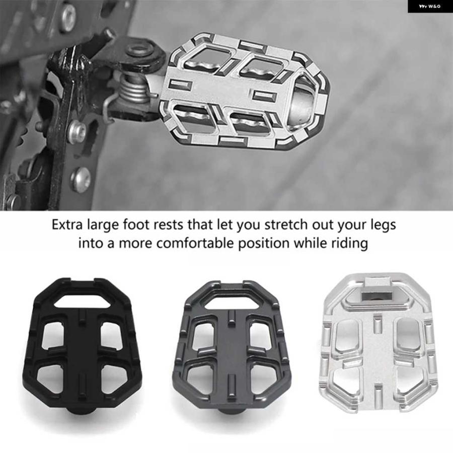 並行輸入品CNC ビレット ワイド フットペグ ペダルレスト フットペグ BMW F750GS F850GS G310GS R1200GS S1000XR R NINE T SCRAMBLER R NINE T URBAN/GS | ブランド登録なし