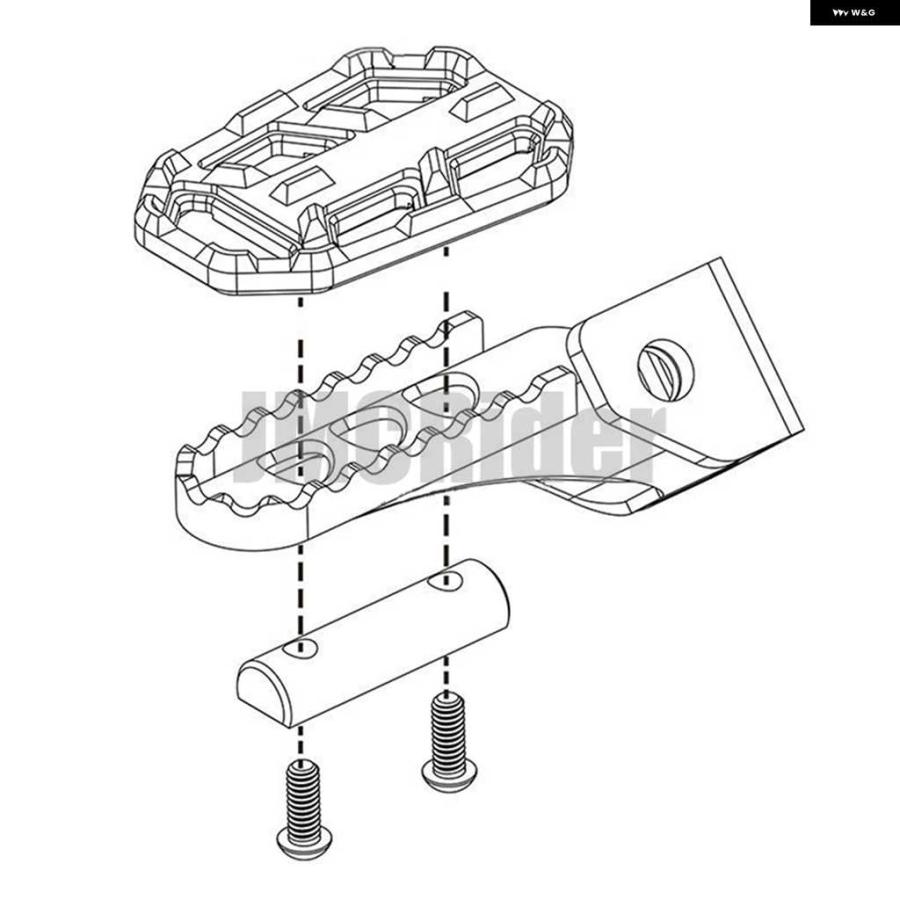 並行輸入品CNC ビレット ワイド フットペグ ペダルレスト フットペグ BMW F750GS F850GS G310GS R1200GS S1000XR R NINE T SCRAMBLER R NINE T URBAN/GS | ブランド登録なし | 07