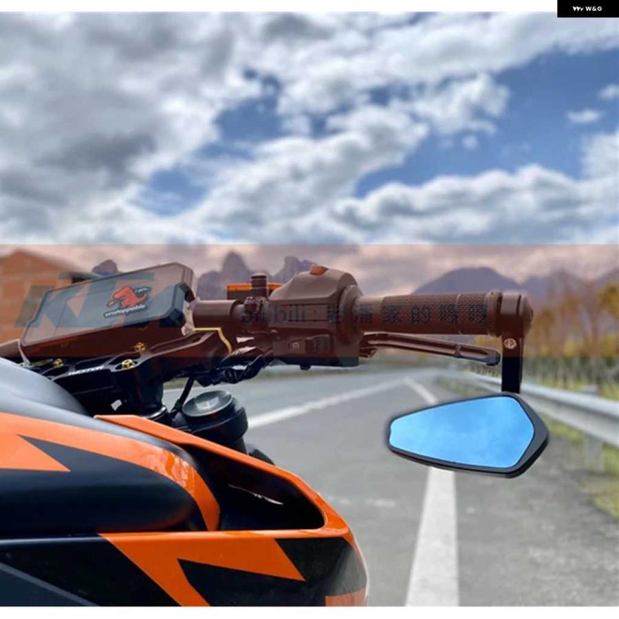 並行輸入品CNC オートバイ バイク リアビューサイドミラー ハンドルバー エンドミラー ハンドルバー バーエンド ミラー KMデューク790 RC390 890 1290 | ブランド登録なし