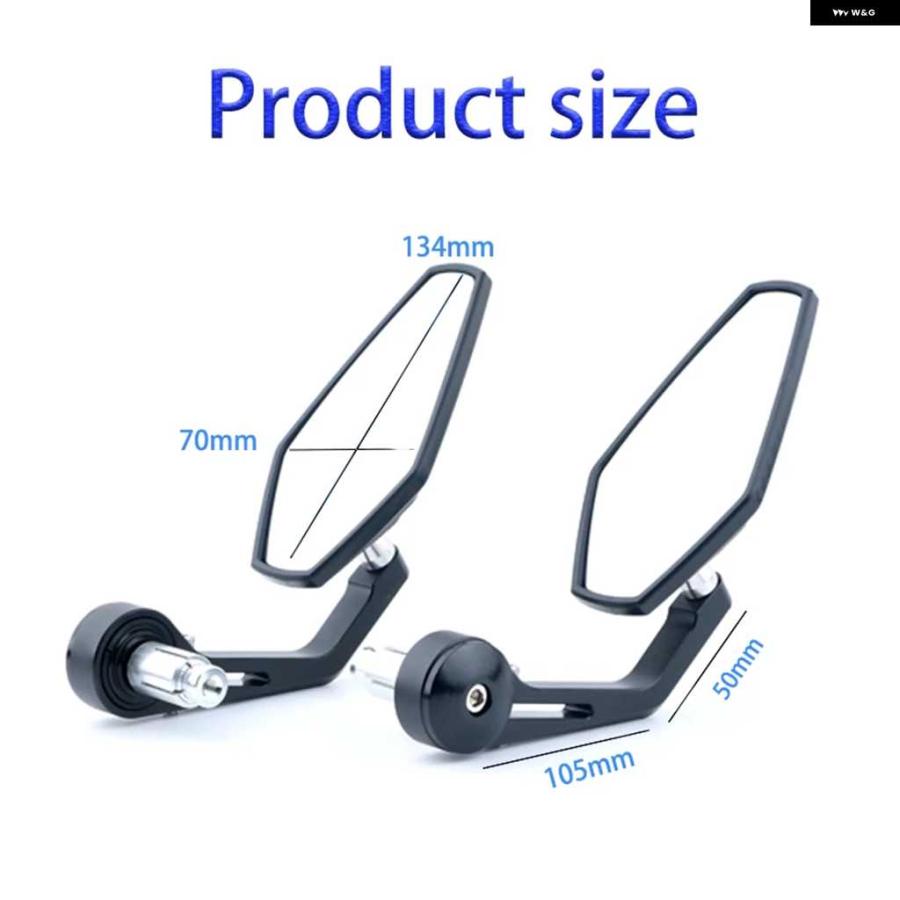 並行輸入品CNC オートバイ バイク リアビューサイドミラー ハンドルバー エンドミラー ハンドルバー バーエンド ミラー KMデューク790 RC390 890 1290 | ブランド登録なし | 08